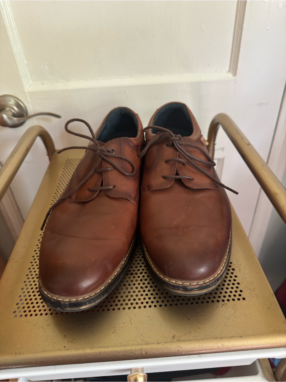 PIKOLINOS Brown Leather Derby Shoes - Classic Lace-Up
